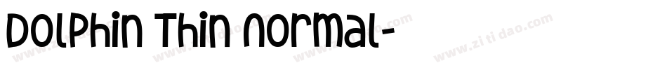 Dolphin Thin Normal字体转换